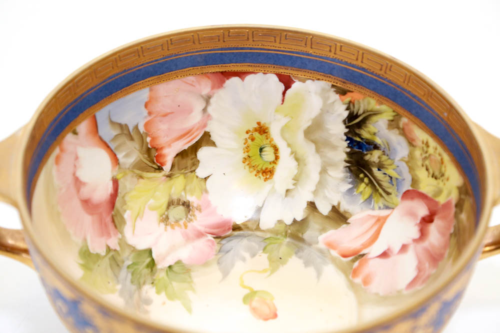 Pair of HandPainted Nippon Pieces EBTH